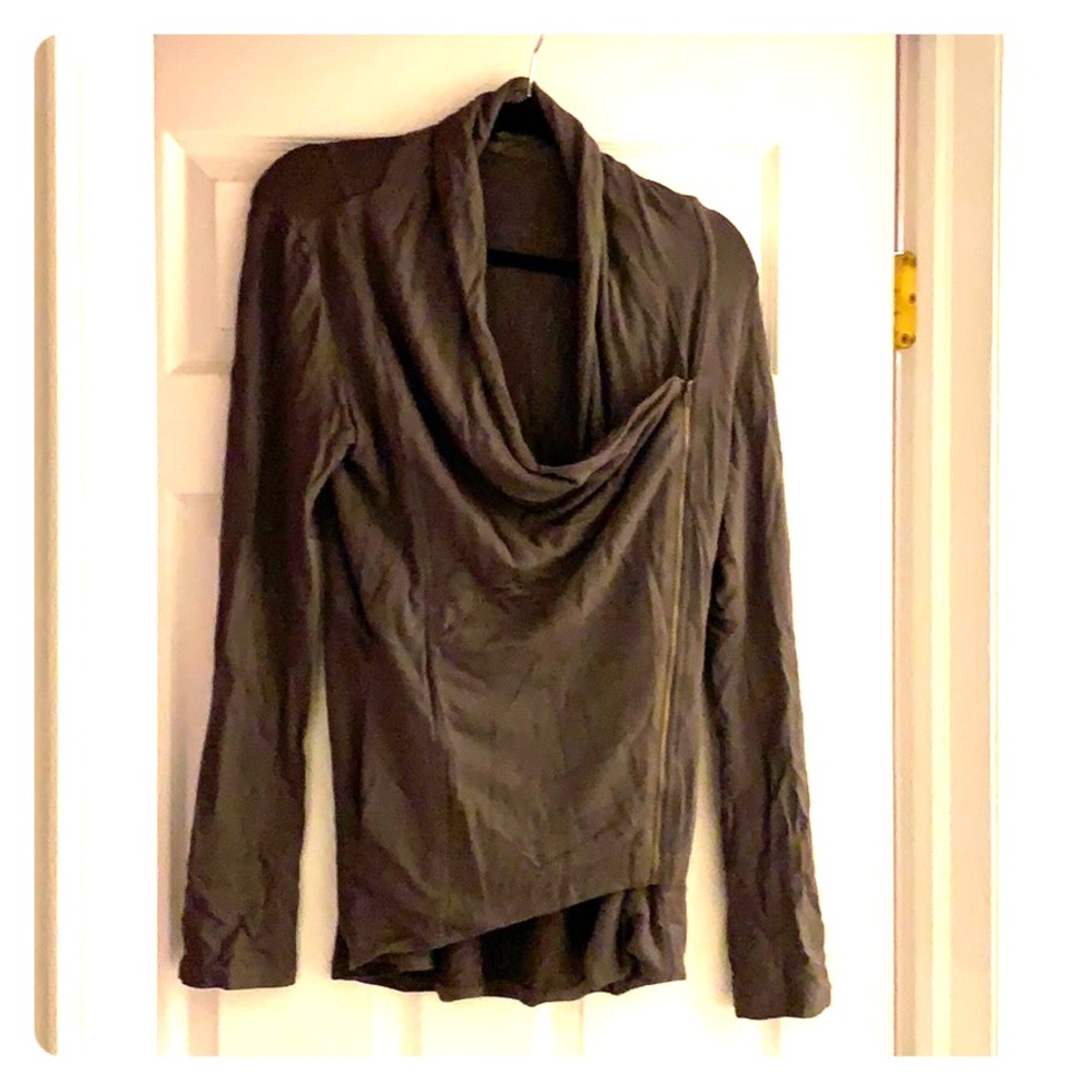 Moto style cardigan
